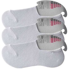 Çerçici Beyaz Kadın Babet Çorap 3 Çift-Royaleks