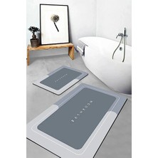 Derin Stok Sihirli Su Emici Banyo Paspası Kaymaz Tabanlı Kare 3,5 mm 40X60