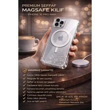 Almanara Project Ultramag 1300G Manyetik Çekim Anti-Sararma Darbe Korumalı Şeffaf iPhone 16 Pro Max Uyumlu Kılıf