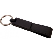 Derin Stok Deri Metal Siyah Anahtarlık