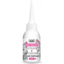 Hobi Ear Health Kulak Damlası 50ML - Kedi ve Köpekler Için Güvenli Kulak Bakımı