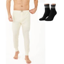 Uygur Saf Yünden Sıcak Tutan Erkek Için Alt Içlik Uzun Don