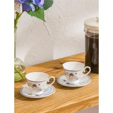 Lcw Home Karışık Baskılı 2 Kişilik Porselen Kahve Fincan Takımı 90 ml