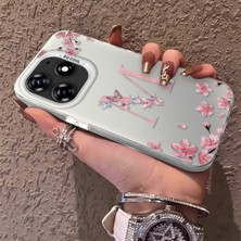 Özgürce Tecno Spark 10 Pro Için Şık Silikon Kenar ve Desenli Sırt Kılıfı