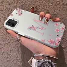 Özgürce Samsung Galaxy A04 Uyumlu Silikon Kenar Sert Arka Kılıf Mama Desenli