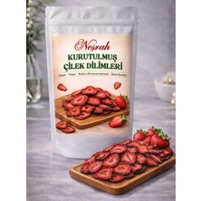 Neşrah Premium Quality Kuru Meyve Çilek - Katkısız Şeker Ilavesiz Vegan Soft Dried Meyve Kurusu 35GR