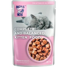 Miss Kis Kitten Tavuklu Yavru Kedi Pouch 80 gr - Sağlıklı ve Dengeli Yavru Kedi Maması