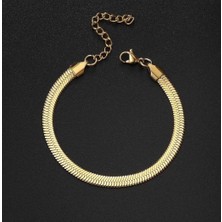 SY Aksesuar Çelik Gold Italyan Bileklik