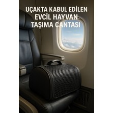 Özgürce Kedi Köpek Taşıma Çantası Kabin Boyu, Uçak Onaylı, 9 Kg, 40X30X23 cm