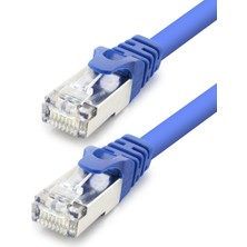 Store Mania Ieg™ Cat7 Ethernet Patch Kablosu 10 Gbps 600 Mhz 30 cm - Mavi HDX5097