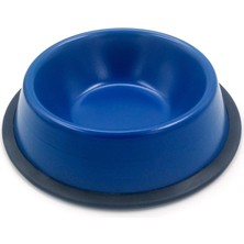 Özgürce Mavi Çelik Mama ve Su Kabı, 10 Cm, Şık ve Dayanıklı Evcil Hayvan Aksesuarı