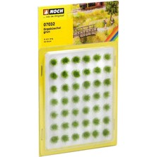Noch 7032 Çim Öbekleri, Yeşil, 6 Mm. 42 Adet  Diorama Malzemesi