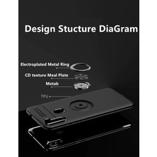 MK Beykoz Newface Samsung Galaxy A11 Kılıf Range Yüzüklü Silikon - Siyah-Kırmızı