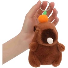 Sarego Sevimli Kapibara Peluş Anahtarlık Kawaii Capybara Charm Meyveli Yumuşacık Peluş Çanta Süsü Hediyelik