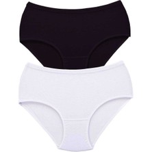 Çerçici 2 Adet Tutku Kadın Yüksek Bel Bato Kalın Lastik Külot S4-Royaleks