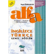 Alfa Yayınları Alfa Ingilizce - Türkçe Genel Sözlük... +19 Adet Başvuru Kitabı