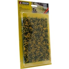 Noch 7255 Yer Örtücü Folyaj, Sarı Çiçekli Çayır Yeşili, 12X18 Cm., Diorama Malzemesi