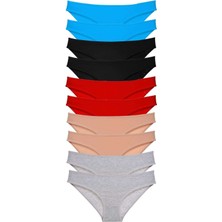 Çerçici 10 Adet Süper Eko Set Likralı Kadın Slip Külot 533-ROYALEKS