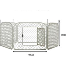 Özgürce Dayanıklı 6 Panel Plastik Köpek Oyun Bahçesi Çiti 90X60CM