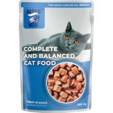 Miss Kis Hindili Yetişkin Kedi Pouch 100 gr - Hafif ve Sindirimi Kolay Yaş Mama