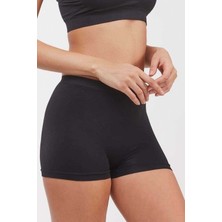 Çerçici Elite Life Dikişsiz Kadın Boxer Siyah Şort 830-ROYALEKS