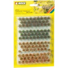 Noch 7012 Kesme Çiçekli Çimen Kümeleri, 6 Mm. 52 Adet, 9 Mm. 52 Adet, Diorama Malzemesi
