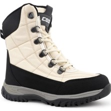 Cool Felix Siyah & Bej Fermuarlı Outdor Unisex Çocuk Kar Bot