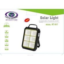 AK-SA-STR Everton RT-917 Şarjlı 300W Solar Panelli Projektör LED
