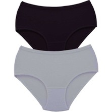 Çerçici 2 Adet Tutku Kadın Yüksek Bel Bato Kalın Lastik Külot S3-Royaleks