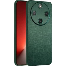 Coolacs Honor Magic 8 Lite Uyumlu Deri Dokulu Yumuşak Silikon Telefon Kılıfı Kapak