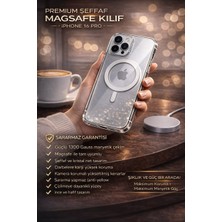 Almanara Project Ultramag 1300G Manyetik Çekim Anti-Sararma Darbe Korumalı Şeffaf iPhone 16 Pro Uyumlu Kılıf