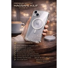 Almanara Project Ultramag 1300G Manyetik Çekim Anti-Sararma Darbe Korumalı Şeffaf iPhone 16 Uyumlu Magsafe Kılıf