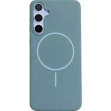 Fenza Samsung Galaxy S25 Plus Uyumlu Içi Kadife Magsafe Wireless Şarz Özellikli Mint Yeşil Renkli Telefon Kılıfı