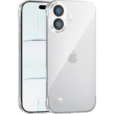 Fenza iPhone 16 Uyumlu Kamera Korumalı Yanları Açık Sararmaz Sert Mika Şeffaf Kılıf