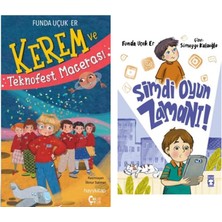 Funda Uçuk Er Kerem ve Teknofest Macerası +1 Adet Kitap Set