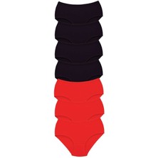 Çerçici 7 Adet Tutku Kadın Yüksek Bel Bato Kalın Lastik Külot S1-Royaleks