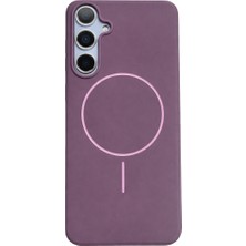 Fenza Samsung Galaxy S25 Plus Uyumlu Içi Kadife Magsafe Wireless Şarz Özellikli Gül Kurusu Renkli Telefon Kılıfı