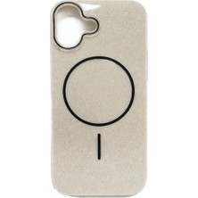 Fenza iPhone 17 Uyumlu Telefon Kılıfı Magsafe Wireless Şarj Özellikli Simli Lüks Silikon Kılıf