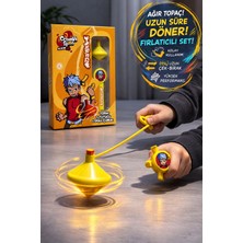 Toyfest Cranky Spin Axis 4 Xarsen Topaç Seti (Fırlatıcı+Topaç) Ağır ve Uzun Döner