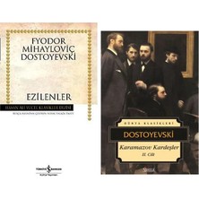Türkiye İş Bankası Kültür Yayınları Fyodor Mihailoviç Dostoyevski Ezilenler (Karton Kapak) +1 Adet Kitap Set