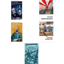 Türkiye İş Bankası Kültür Yayınları Jules Verne Ay'a Yolculuk +4 Adet Kitap Set