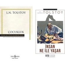 Türkiye İş Bankası Kültür Yayınları Lev N. Tolstoy Çocukluk (Karton Kapak) +1 Adet Kitap Set