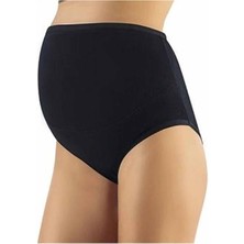 Çerçici Pamuklu Hamile Likralı Bato Külot Siyah - 3324A-ROYALEKS