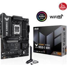 Krk Asus Tuf Gamıng B850-E Wıfı, 4xddr5, 3x M.2, Hdmı, Dp, Type-C, Wi-Fi 6e, Bluetooth V5.3, Am5 Sok
