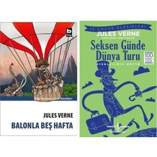 Jules Verne Balonla Beş Hafta +1 Adet Kitap Set