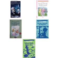 Türkiye İş Bankası Kültür Yayınları Jules Verne Ay'a Yolculuk +4 Adet Kitap Set