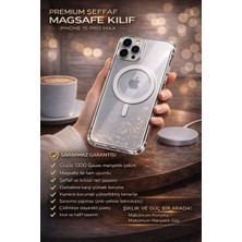 Almanara Project Ultramag 1300G Manyetik Çekim Anti-Sararma Darbe Korumalı Şeffaf iPhone 15 Pro Max Uyumlu Magsafe Kılıf