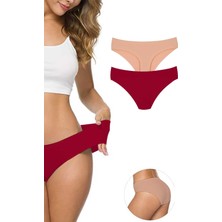 Çerçici 2 Adet Kadın Dikişsiz Lazer Kesim Esnek Iz Yapmayan Külot S6-Royaleks