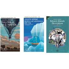 Türkiye İş Bankası Kültür Yayınları Jules Verne Balonla Beş Hafta +2 Adet Kitap Set