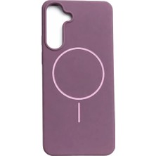 Fenza Samsung Galaxy S23 Fe Uyumlu Içi Kadife Magsafe Wireless Şarz Özellikli Gül Kurusu Renkli Telefon Kılıfı